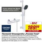 Thermostat-Brausegarnitur „Precision Trend“ bei toom Baumarkt im Bad Säckingen Prospekt für 189,99 €