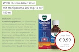Husten-Löser Sirup mit Honigaroma von WICK im aktuellen LINDA Partnerapotheke Prospekt