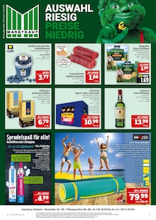 Bier im Marktkauf Prospekt "GANZ GROSS in kleinsten Preisen!" mit 48 Seiten (Coburg)