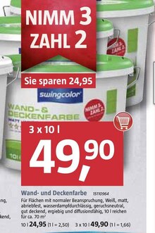 Wand- und Deckenfarbe bei BAUHAUS in Berlin Wand- und Deckenfarbe im Angebot bei BAUHAUS Berlin für 24,95 €