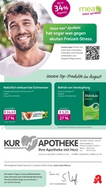 mea - meine apotheke Apotheken Prospekt der aktuellen Woche mit 4 Seiten, gültig von 01.08.2026 bis 31.08.2026, in Waldbrunn und Umgebung Aktueller mea - meine apotheke Apotheken Prospekt in Waldbrunn und Umgebung, "Unsere August-Angebote" mit 4 Seiten, 01.08.2026 - 31.08.2026