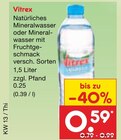 Aktuelle Wasser Angebote bei Netto Marken-Discount in Cottbus Aktuelles Natürliches Mineralwasser oder Mineralwasser mit Fruchtgeschmack Angebot bei Netto Marken-Discount in Cottbus ab 0,59 €