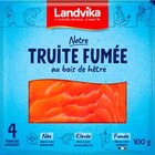 Truite fumée - LANDVIKA en promo chez Carrefour Truite fumée - LANDVIKA dans le catalogue Carrefour