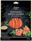 Saumon fumé norvégien avec graines de sésame - DELUXE - Lidl à Villepinte Saumon fumé norvégien avec graines de sésame - DELUXE en promo chez Lidl Villepinte à 3,79 €