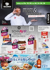 Selgros Supermarkt Prospekt der aktuellen Woche mit 28 Seiten, gültig von 18.06.2026 bis 24.06.2026, in Steinburg und Umgebung Aktueller Selgros Supermarkt Prospekt in Steinburg und Umgebung, "HIER KAUFEN PROFIS & GENIESSER" mit 28 Seiten, 18.06.2026 - 24.06.2026