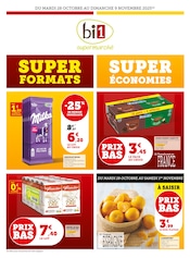 Prospectus Supermarchés Bi1 en cours à Andryes et alentours, "SUPER FORMATS : SUPER ÉCONOMIES", 16 pages, 28/10/2025 - 09/11/2025 Catalogue Supermarchés Bi1 en cours à Andryes et alentours, "SUPER FORMATS : SUPER ÉCONOMIES", 16 pages, 28/10/2025 - 09/11/2025