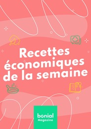 Catalogue Recettes à Paris, avec 1 page Prospectus Recettes à Paris, "Recettes économiques de la semaine", 1 page, 01/07/2022 - 30/09/2022