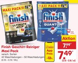 Finish Geschirr-Reiniger Maxi Pack im Netto Marken-Discount Prospekt Finish Geschirr-Reiniger Maxi Pack von Finish im aktuellen Netto Marken-Discount Prospekt für 7,49 €