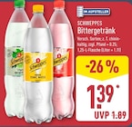 Bittergetränk von Schweppes für 1,39 € bei ALDI Nord im Angebot Bittergetränk von Schweppes im aktuellen ALDI Nord Prospekt