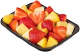 Ananas mit Erdbeeren im REWE Prospekt Ananas mit Erdbeeren von Eigene Herstellung im aktuellen REWE Prospekt für 12,90 €