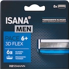 Rasierklingen Pace 6+ 3D Flex von Isana Men im aktuellen Rossmann Prospekt