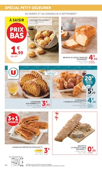 Promotion Chaussons dans le prospectus Hyper U, valable du 01/09/2026 au 13/09/2026 Promo Chaussons dans le catalogue Hyper U du moment à la page 54