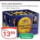 Weizenbier von König Ludwig für 13,99 € bei GLOBUS im Angebot Weizenbier von König Ludwig im aktuellen GLOBUS Prospekt