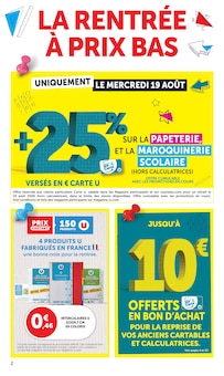 Catalogue Super U de la semaine "SUPER U" avec 2 pages, valide du 11/08/2026 au 30/08/2026 pour Embrun et alentours Prospectus Super U de la semaine "SUPER U" avec 2 pages, valide du 11/08/2026 au 30/08/2026 pour Embrun et alentours