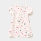 Robe effet matelassé manches courtes creme bébé fille en promo chez La Halle Robe effet matelassé manches courtes creme bébé fille dans le catalogue La Halle