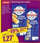 2 demi-baguettes nature - JACQUET en promo chez Norma 2 demi-baguettes nature - JACQUET dans le catalogue Norma