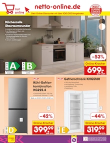 Kühlschrank im Netto Marken-Discount Prospekt "Aktuelle Angebote" mit 62 Seiten (Langenhagen)