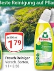 Reiniger Angebote von Frosch bei GLOBUS Ludwigshafen für 1,79 €