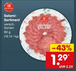 Salami-Sortiment  im aktuellen Netto Marken-Discount Prospekt für 1,29 €