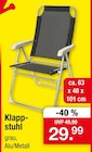 Klappstuhl für 29,99 € bei Zimmermann im Angebot Klappstuhl im aktuellen Zimmermann Prospekt