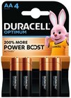 Optimum Mignon AA Batterien im Angebot bei REWE in Wermelskirchen Optimum Mignon AA Batterien Angebote von Duracell bei REWE Wermelskirchen für 15,98 €