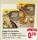 Für Genießer Sauce oder Suppe bei E center im Kornwestheim Prospekt für 0,79 €