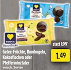 Gelee-Früchte, Rumkugeln, Kokosflocken oder Pfefferminztaler im Angebot bei EDEKA in Gelsenkirchen Gelee-Früchte, Rumkugeln, Kokosflocken oder Pfefferminztaler Angebote von Edeka Herzstücke bei EDEKA Gelsenkirchen für 1,49 €