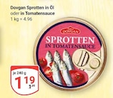 Sprotten in Öl im Angebot bei GLOBUS in Ludwigshafen Sprotten in Öl Angebote von Dovgan bei GLOBUS Ludwigshafen für 1,19 €