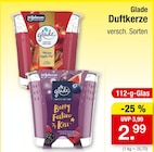 Duftkerze Warm Apple Pie von Glade für 2,99 € bei Zimmermann im Angebot Duftkerze Warm Apple Pie von Glade im aktuellen Zimmermann Prospekt