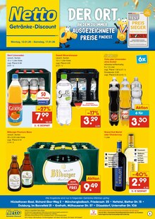 Bier im Netto Marken-Discount Prospekt "DER ORT, AN DEM DU IMMER AUSGEZEICHNETE PREISE FINDEST." mit 2 Seiten (Mönchengladbach)
