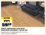 Parkett Landhausdiele Eiche Natur strukturiert, naturgeölt, 2-seitige Fase Angebote von HARO bei OBI Rosenheim für 59,99 €