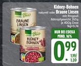 Braun im EDEKA Prospekt Kidney-Bohnen von Edeka Bio im aktuellen EDEKA Prospekt für 0,99 €