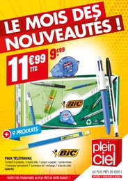 Prix et réduction Bic dans le prospectus Plein Ciel en cours Offre Bic dans le catalogue Plein Ciel du moment à la page 9
