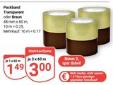 Aktuelles Packband Transparent Angebot bei GLOBUS in Duisburg ab 1,49 €
