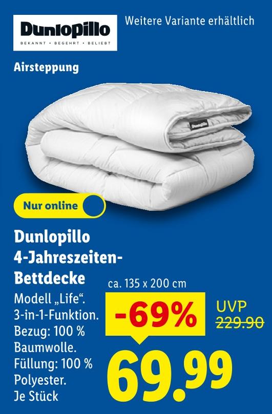 4-Jahreszeiten-Bettdecke