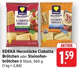 Herzstücke Ciabatta Brötchen Angebote von EDEKA bei E center Neu-Ulm für 1,59 €
