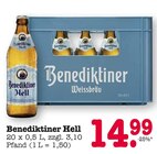 Aktuelles Benediktiner Hell Angebot bei E center in Weinheim ab 14,99 €