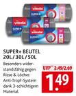 Vileda SUPER+ BEUTEL 20L oder 30L oder 50L Angebote bei famila Nordost Norderstedt für 1,49 €