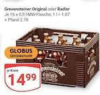 Original im Angebot bei GLOBUS in St. Ingbert Original Angebote von Grevensteiner bei GLOBUS St. Ingbert für 14,99 €