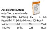 Ausgleichsschüttung für 18,75 € bei Holz Possling im Angebot Ausgleichsschüttung im aktuellen Holz Possling Prospekt