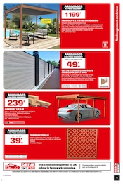 Pergola Angebote im Prospekt "PRIX DÉPÔT FOIRE AUX MATÉRIAUX" von Brico Dépôt auf Seite 13