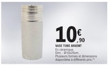 Vase tube argent en promo chez E.Leclerc Vitry-sur-Seine à 10,90 €