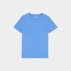 T-shirt en coton manches courtes bleu lavande garçon en promo chez La Halle T-shirt en coton manches courtes bleu lavande garçon dans le catalogue La Halle