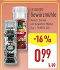 Schwarzer Pfeffer Gewürzmühle von Le Gusto im aktuellen ALDI Nord Prospekt