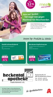 Aktueller mea - meine apotheke Prospekt "Unsere Oktober-Angebote" für Heidenheim (Brenz) Aktueller mea - meine apotheke Prospekt für Heidenheim (Brenz) mit Seiten