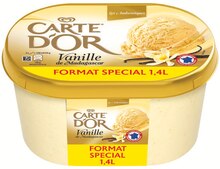 Crème glacée vanille de madagascar ou vanille - Carrefour Market à Montpellier Crème glacée vanille de madagascar ou vanille en promo chez Carrefour Market Montpellier à 2,14 €