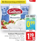 Mozzarella im Angebot bei EDEKA in Ulm Mozzarella Angebote von Galbani bei EDEKA Ulm für 0,99 €