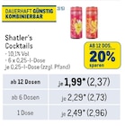 Cocktails Angebote von Shatler‘s bei Metro Köln für 2,37 €