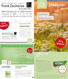 LINDA Premiumapotheke Prospekt für Gommern: "Aktuelle Angebote", 3 Seiten, 01.09.2025 - 30.09.2025