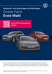 Volkswagen Prospekt: "Zweite Hand Erste Wahl", 2 Seiten, 13.09.2023 - 10.10.2023